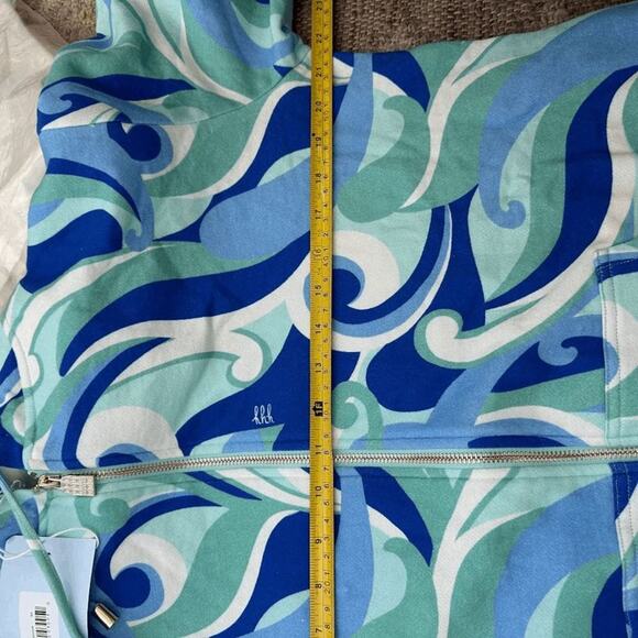 NWT Hill House Ocean Kaleidoscope The Allie Zip-Up Hoodie Hoodie Jacket Size M - Picture 9 of 10